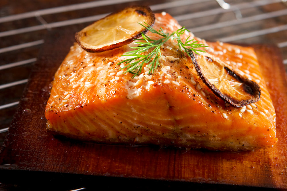 Lemon Ginger Glazed Salmon