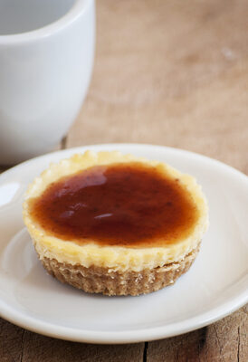 Salted Caramel Mini Cheesecakes