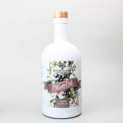 LIMITED EDITION Fresh Garlic Infused Olive Oil - Sutter Buttes Olive Oil