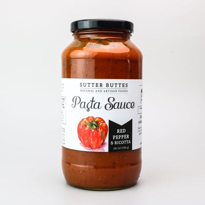 Roasted Red Pepper Ricotta Pasta Sauce - Sutter Buttes Olive Oil