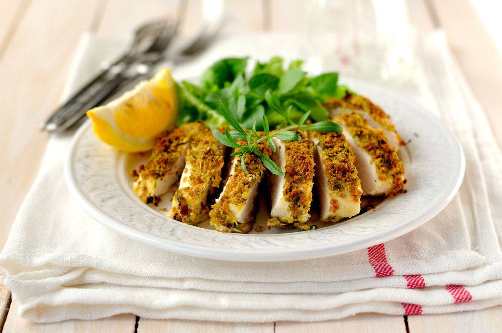Breaded Chicken with Farmhouse Tapenade