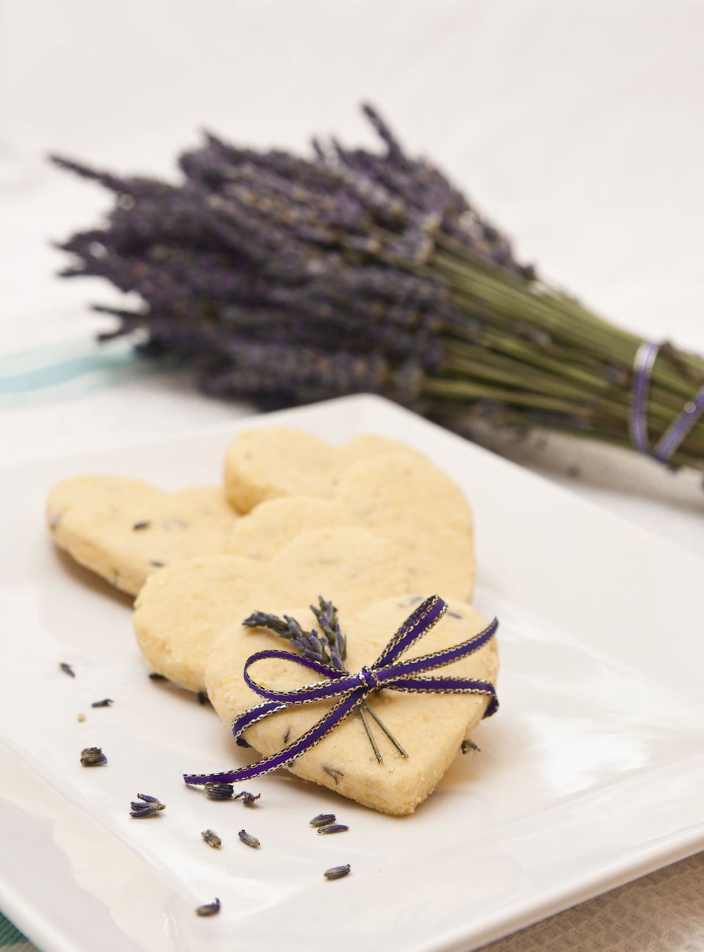 Lavender Olive Oil Shortbread Cookies