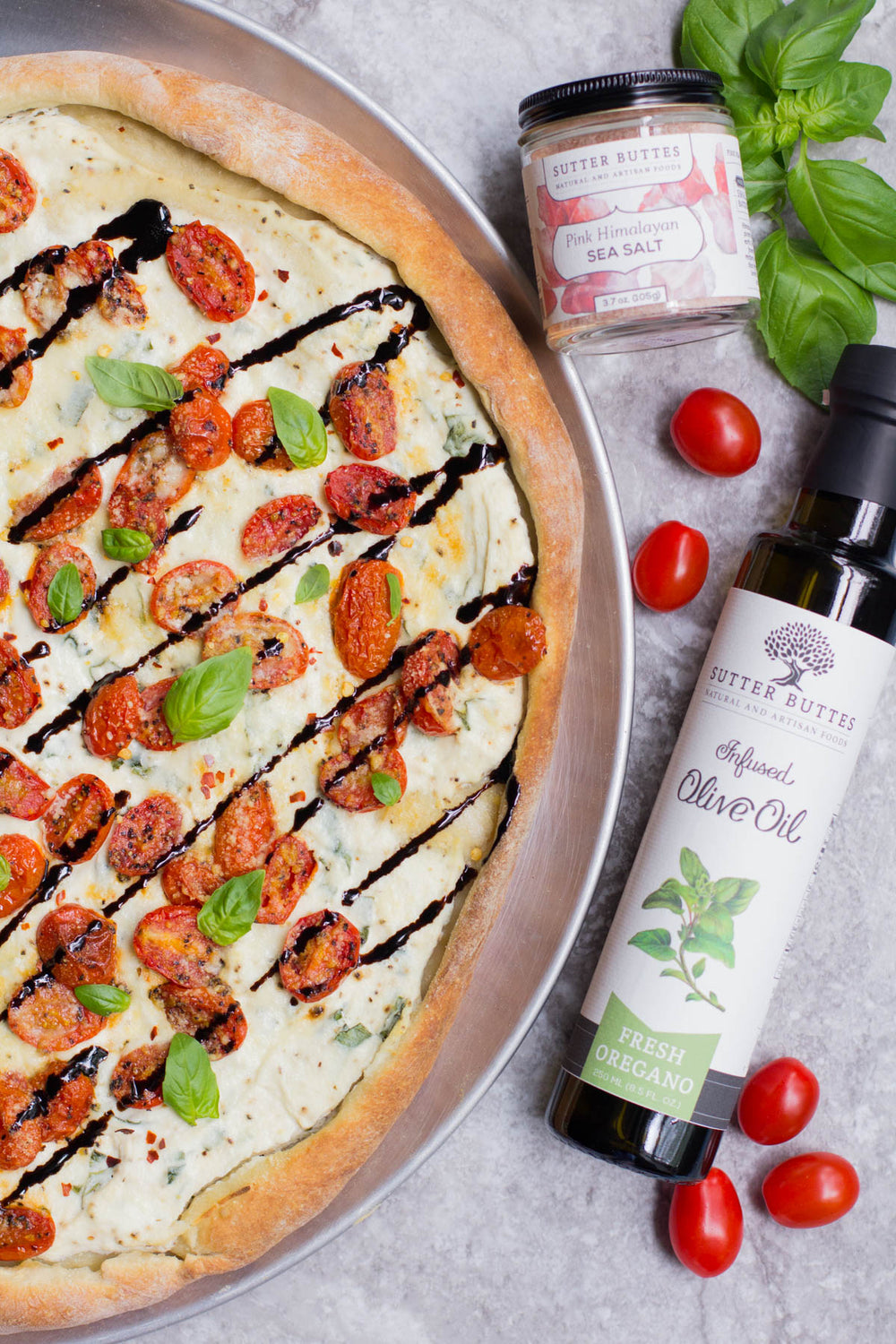 Roasted Cherry Tomato and Ricotta Pizza