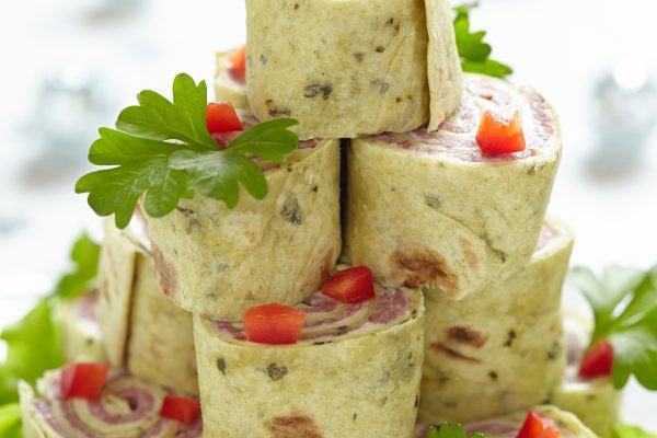 tortilla wrapped ham