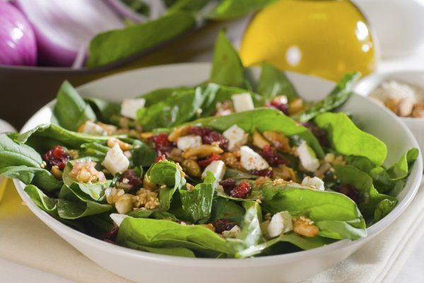 spinach feta cheese cranberry