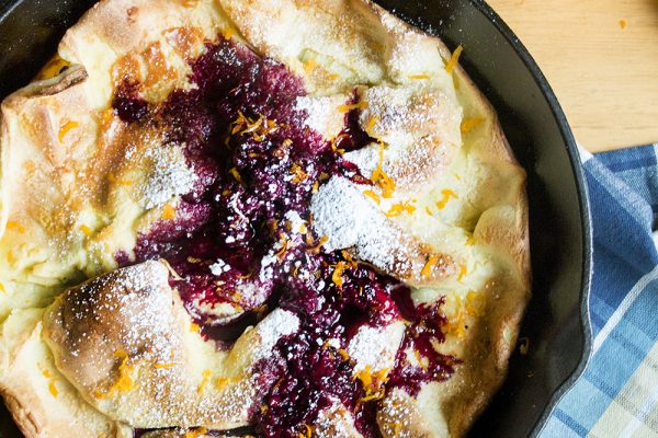 pie served with raspberry jam