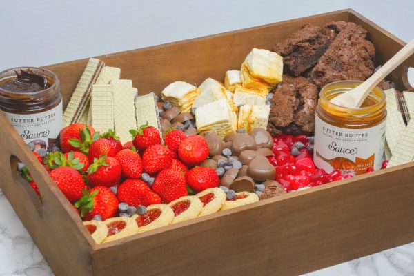 Sweet treats platter with brownies and other goodies